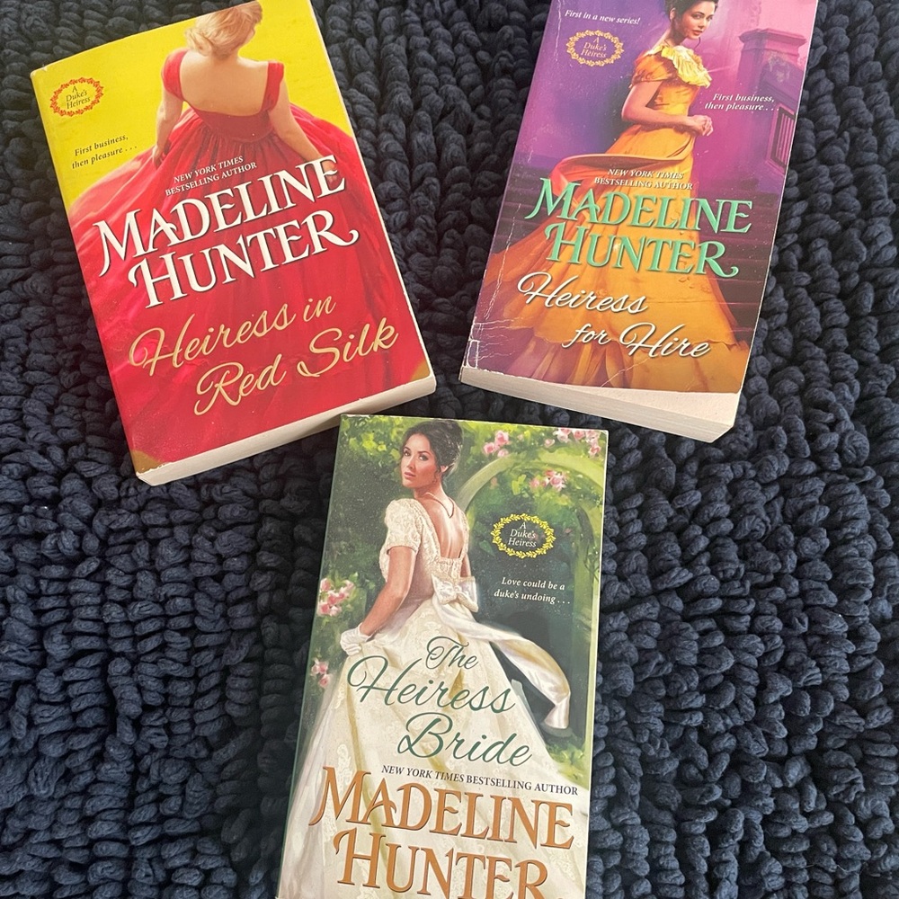Three Regency Romance Paperback Novels by Bestselling Author Madeleine Hunter